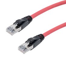 L-COM TRD626ASZ-RED-7F Cable Ethernet, 10 Gigabit, 26AWG, Cat6a, RJ45 Macho a RJ45 Macho
