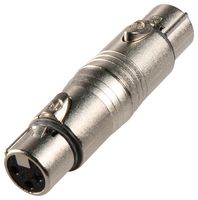 NEUTRIK NA3FF Adaptador de Audio XLR, 3 Polos, Zinc, Receptáculo XLR, Receptáculo XLR