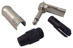 NEUTRIK NP2RX Phone Audio Connector, Professional, 2 Contacts, Plug, 6.35 mm, Cable Mount, Silver Plated Contacts