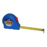GRIP ON TOOLS 77195 Tape Measure, Manual, Blue, 1 " Width, 25 ft Tape Length