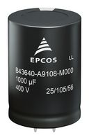 TDK B43640B9477M000 Capacitor Electrolítico, A Presión, 470 µF, 400 V, ± 20%, Encastre a presión, 2000 horas a 105°C