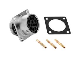 AMPHENOL SINE/TUCHEL RT0W01626SNH-K Circular Connector, Standard Circular Connector, Ecomate RM Series, Flange Mount Receptacle