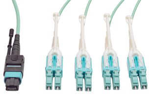 EATON TRIPP LITE N844-01M-8LC-PT Cable de Red, MTP / MPO, LC Dúplex (x4), 1 m, 3 ft, Agua, Serie N844