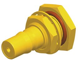 AMPHENOL RF 930-121J-51S RF / Coaxial Connector, QMA Coaxial, Straight Bulkhead Jack, Crimp, 50 ohm, RG405, Beryllium Copper