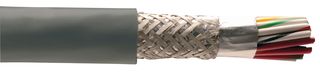 ALPHA WIRE 5180C SL005 Multiconductor Cable, Xtra Guard® 1, Shielded, 10 Conductor, 16 AWG, 100 ft, 30.5 m