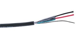 BELDEN 9462 060U500 Multipair Cable, Audio Control, Shielded, 1 Pair, 22 AWG, 0.35 mm², 500 ft, 152.4 m