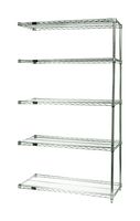 QUANTUM STORAGE AD74-3048P-5 Shelving Unit, 5 Shelves, 74 " x 74 ", 800 lb Load