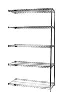 QUANTUM STORAGE AD86-3672BK-5 Unidad de Estantería, 5 Estantes, 86" X 86", 800 lb Carga