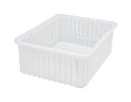 QUANTUM STORAGE DG93080CL Contenedor de Almacenamiento, Transparente, 8" x 22.5" x 17.5"