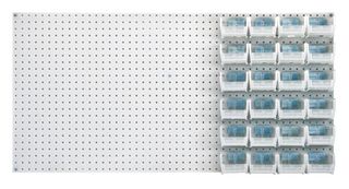 QUANTUM STORAGE PB-C-QUS220CL Kit de Contenedores para Almacenamiento, 24 Contenedores, Amarillo, 3 " X 7.375 " X 4.125 "
