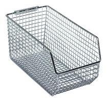 QUANTUM STORAGE QMB530C Storage Bin, Chrome, 5 " X 5.5 " X 10.75 "