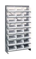 QUANTUM STORAGE QPRS-209CL Unidad de Estantería, 8 Estantes, 24 Contenedores, Transparente, 63.5 " X 12 " X 36 "