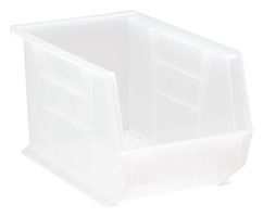 QUANTUM STORAGE QUS242CL Contenedor de Almacenamiento, Transparente, 8" x 8.25" x 13.625"