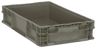 QUANTUM STORAGE RSO2415-5 Storage Bin, Grey, 5 " X 15 " X 24 "