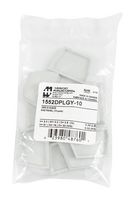 HAMMOND 1552DPLGY-10 Accesorio de Carcasa, Panel de Extremo, ABS (Acrylonitrile Butadiene Styrene), Gris
