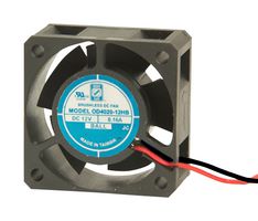 ORION FANS OD4020-24HB02A Ventilador axial de CD, 24 V, Cuadrado, 40 mm, 20 mm, Rodamiento de bolas, 8.7 CFM