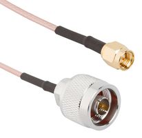 AMPHENOL RF 095-902-531-006 Cable RF / Coaxial ensamblado, 6 ", 152.4 mm, RG316, SMA Plug, N Plug, 50 ohm