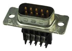 AMP - TE CONNECTIVITY 1-745492-8 D Sub Connector, DB9, 9 Contacts, Plug, IDC / IDT, DE, AMPLIMITE HDE-20 Series, Metal Body