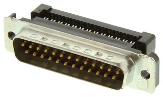 AMP - TE CONNECTIVITY 1658613-2 D Sub Connector, DB25, 25 Contacts, Plug, IDC / IDT, DB, AMPLIMITE HDF, Steel Body
