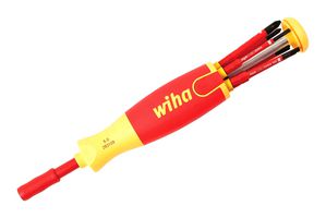 WIHA 28394 Juego Cuchillas, Ultra-Driver, 3mm, 4mm Planos, Phillips #1, #2, Cuadradas #1,#2, 7 Piezas, SlimLine