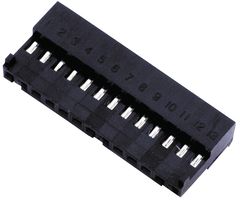AMP - TE CONNECTIVITY 4-643813-1 Conector IDC, IDC Hembra, Hembra, 2.54 mm, 1 Hilera, 11 Contactos, Montaje de cable