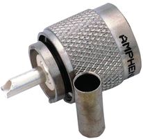 AMPHENOL RF 083-58SP Conector Coaxial / RF, UHF Coaxial, Macho Recto, Soldable, RG58, RG58A, RG58C, RG141, RG303, Latón