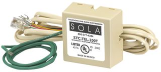 SOLAHD STC-TEL-200T Line Protector, 1 Pole, Panel, STC-TEL Series