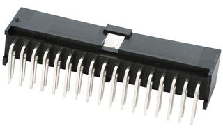 MOLEX 90130-3112 Cabezal de Pin, Cable-a-Tarjeta, 2.54 mm, 2 Líneas, 12 Contactos, THT (Through Hole) Ángulo Recto