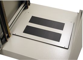 HAMMOND C2BPCE1923BK1 Panel, C2 Bottom, Micro Cell, Steel, Black, Hammond C2 series Cabinet Racks, 23.63 inches Deep