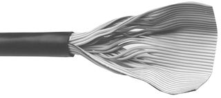 3M 3758/15 Ribbon Cable, Round Jacketed Flat, Unshielded, 15 Conductor, 26 AWG, 275 ft, 83.82 m
