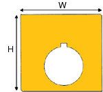 BRADY THTEP-168-593-.5YL Label, Identification, Polyester, Yellow