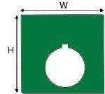 BRADY THTEP-167-593-.5GN Label, Identification, Polyester, Green