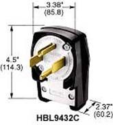 HUBBELL WIRING DEVICES HBL9452C