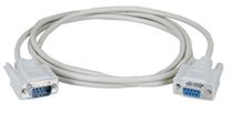 BLACK BOX BC00233 Computer Cable, D Sub 9 Position Plug, D Sub 9 Position Receptacle, 25 ft, 7.6 m, Gray
