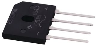 VISHAY GBU8G-E3/51 Puente Rectificador, Monofásico, 400 V, 8 A, SIP, 4 Pines, 1 V