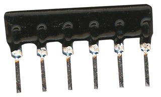 VISHAY CSC06A014K70GPA Resistencia de Red Fija, 4.7 kohm, Con Bus, 5 Resistors, SIP, PC Pin, ± 2%
