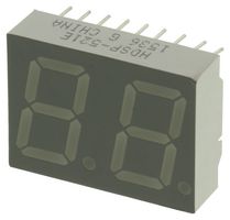 BROADCOM HDSP-521E 7 Segment LED Display, Red, 20 mA, 2.05 V, 4 mcd, 2, 14.2 mm