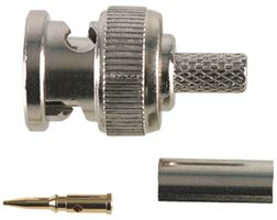 MULTICOMP PRO SPC20099 Conector Coaxial / RF, BNC Coaxial, Macho Recto, Crimpado, 75 ohm, RG59, Latón
