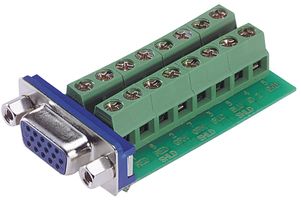 L-COM DGBH15FT Conector D Sub, Estándar, Receptáculo eléctrico, Serie Field Termination, 15 Contactos, DE