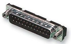 AMPHENOL COMMUNICATIONS SOLUTIONS D15P24A4GV00LF D Sub Connector, DB15, 15 Contacts, Plug, Solder, DA, FCI Delta D Series, Metal Body