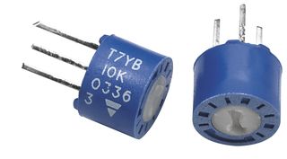 VISHAY T7YB222MB40 Recortador, Una Vuelta, Cermet, Ajuste Superior, 2.2 kohm, Through Hole, 1 Vueltas
