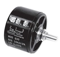 VISHAY 830-11202 Potenciómetro Giratorio, Bobinado, 2 kohm, 3 Vueltas, Linear, 3 W, ± 3%, Serie 830