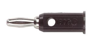 POMONA 1809-2 Banana Test Connector, Plug, Receptacle, 5 A, Gold Plated Contacts, Red