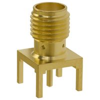 MULTICOMP PRO SPC20113 RF / Coaxial Connector, SMA Coaxial, Straight Jack, Through Hole Vertical, 50 ohm, Brass