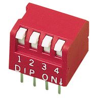 MULTICOMP PRO MCDP10 Interruptor DIP / SIP, Tecla de Piano, 10 Circuitos, Tecla de Piano, Through Hole, SPST, 24 V