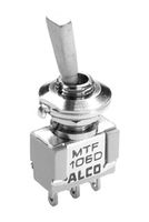 OMEGA CRB00030 Interruptor (Switch) de Palanca, Encendido-Encendido, DPDT, No Iluminado, Serie MTF, 6 A