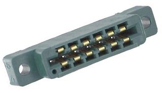 CINCH CONNECTIVITY SOLUTIONS 50-6A-20 Card Edge Connector, Dual Side, 1.8 mm, 6 Contacts, Panel Mount, Straight