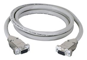 BLACK BOX EDN12H-0020-MF Computer Cable, D Sub 9 Position Plug, D Sub 9 Position Receptacle, 20 ft, 6 m, Gray
