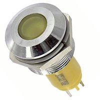 CML INNOVATIVE TECHNOLOGIES 19710352 LED Panel Mount Indicator, Yellow, 24 V, 19 mm, 16 mA, 1 cd, IP67