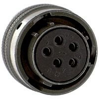 AMPHENOL INDUSTRIAL PT06E-14-5S Circular Connector, PT Series, MIL-DTL-26482 Series I, Straight Plug, 5 Contacts, Solder Socket